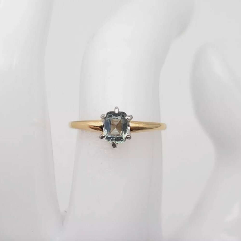 Tiffany & Co GIA Alexandrite Purple Blue Solid 18k Yellow Gold Ring